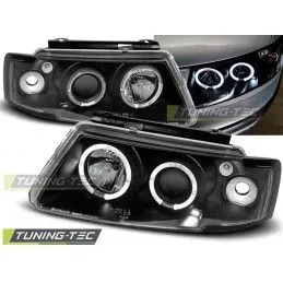 HEADLIGHTS ANGEL EYES BLACK fits VW PASSAT B5 3B 11.96-08.00, Passat B5 96-05