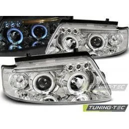 HEADLIGHTS ANGEL EYES CHROME fits VW PASSAT B5 3B 11.96-08.00, Passat B5 96-05