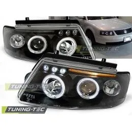 HEADLIGHTS ANGEL EYES BLACK fits VW PASSAT B5 3B 11.96-08.00, Passat B5 96-05