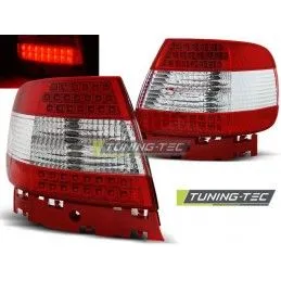 LED TAIL LIGHTS RED WHITE fits AUDI A4 11.94-09.00, A4 B5 94-01