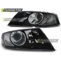 HEADLIGHTS BLACK fits SKODA OCTAVIA 04-08, Octavia II 04-13