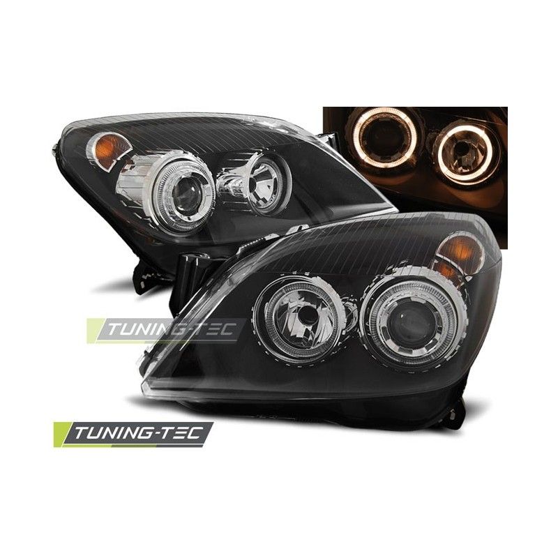 OPEL ASTRA H 03.04-09 ANGEL EYES BLACK, Astra H