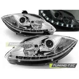 HEADLIGHTS DAYLIGHT CHROME fits SEAT LEON ALTEA TOLEDO 06.05-09, Leon II 05-12