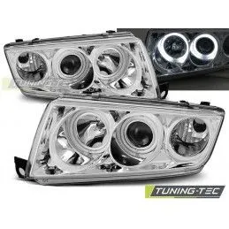 HEADLIGHTS ANGEL EYES CHROME fits SKODA FABIA I 12.99-08, Fabia I 99-07