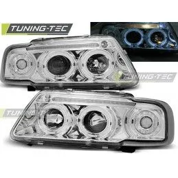 HEADLIGHTS ANGEL EYES CHROME fits AUDI A3 8L 08.96-08.00, A3 8L 96-03