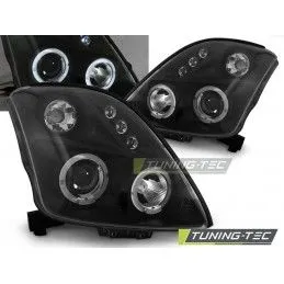 SUZUKI SWIFT 05.05-10 ANGEL EYES BLACK, Swift I 04-11