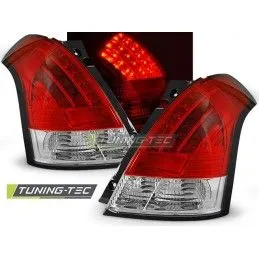 SUZUKI SWIFT 05.05-10 RED WHITE LED, Swift I 04-11