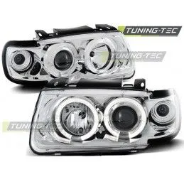 HEADLIGHTS ANGEL EYES CHROME fits VW POLO 6N 10.94-09.99 HATCHBACK, Polo III 6N/6N2 94-01