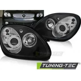 HEADLIGHTS ANGEL EYES BLACK fits MERCEDES R170 SLK 04.96-04, SLK R170