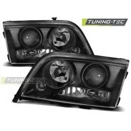 HEADLIGHTS BLACK fits MERCEDES W202 C-KLASA 06.93-06.00, Classe C W202