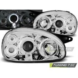 OPEL CORSA B 02.93-10.00 ANGEL EYES CHROME, Corsa B