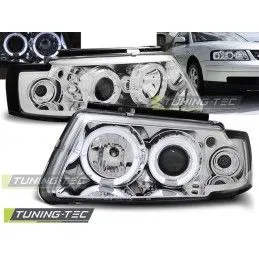 HEADLIGHTS ANGEL EYES CHROME fits VW PASSAT B5 3B 11.96-08.00, Passat B5 96-05