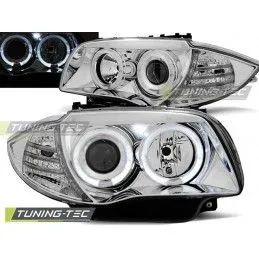 HEADLIGHTS ANGEL EYES CHROME fits BMW 1 E87/E81/82/88 04-11, Serie 1 E81/E87