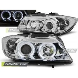 HEADLIGHTS ANGEL EYES CHROME fits BMW E90/E91 03.05-08.08, Serie 3 E90/E91