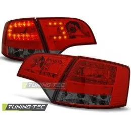 LED TAIL LIGHTS RED SMOKE fits AUDI A4 B7 11.04-03.08 AVANT, A4 B7 04-08