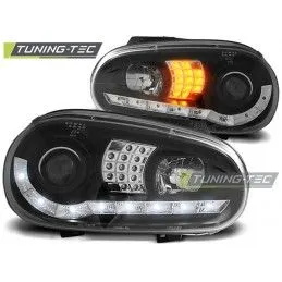 HEADLIGHTS DAYLIGHT BLACK fits VW GOLF 4 09.97-09.03, Golf 4