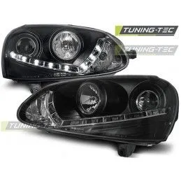 HEADLIGHTS DAYLIGHT BLACK fits VW GOLF 5 03-08, Golf 5