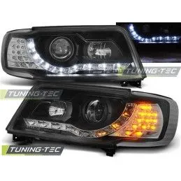 HEADLIGHTS DAYLIGHT BLACK fits AUDI 100 C4 12.90-06.94, 100