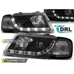 HEADLIGHTS TRUE DRL BLACK fits AUDI A3 8L 08.96-08.00, A3 8L 96-03