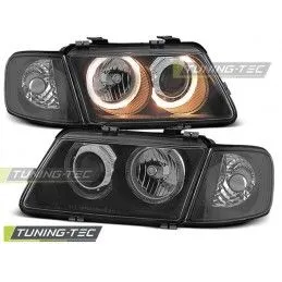 HEADLIGHTS ANGEL EYES BLACK fits AUDI A3 08.96-08.00, A3 8L 96-03