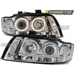 HEADLIGHTS ANGEL EYES CHROME fits AUDI A4 10.00-10.04, A4 B6 00-05