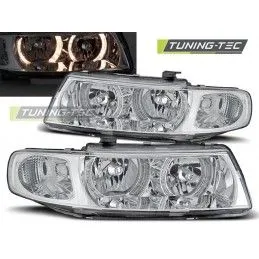 HEADLIGHTS ANGEL EYES CHROME fits SEAT LEON / TOLEDO 04.99-08.04, Leon I 99-06