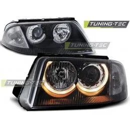 HEADLIGHTS ANGEL EYES BLACK fits VW PASSAT 3BG B5 FL 09.00-03.05, Passat B5 96-05