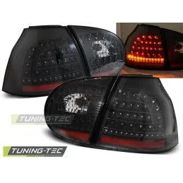 LED TAIL LIGHTS BLACK fits VW GOLF 5 10.03-09, Golf 5