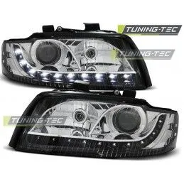 HEADLIGHTS DAYLIGHT BLACK fits AUDI A4 10.00-10.04, A4 B6 00-05