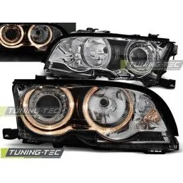 HEADLIGHTS ANGEL EYES CHROME fits BMW E46 09.01-03.03 COUPE CABRIO, Serie 3 E46 Coupé/Cab