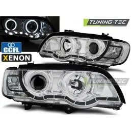 XENON HEADLIGHTS ANGEL EYES CHROME fits BMW X5 E53 09.99-10.03, X5 E53