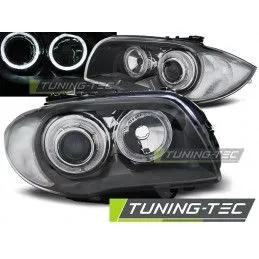 HEADLIGHTS ANGEL EYES GRAY fits BMW 1 E87/E81/82/88 04-11, Serie 1 E81/E87