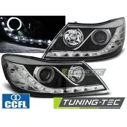 HEADLIGHTS DAYLIGHT BLACK fits SKODA OCTAVIA 09-12, Octavia II 04-13