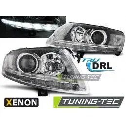 XENON HEADLIGHTS TRUE DRL CHROME fits AUDI A6 C6 04.04-08, A6 4F C6 04-10