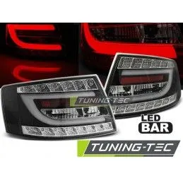 LED TAIL LIGHTS BLACK fits AUDI A6 C6 SEDAN 04.04-08 6PIN, A6 4F C6 04-10