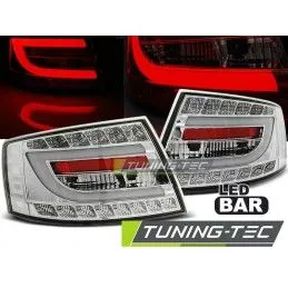 LED TAIL LIGHTS CHROME fits AUDI A6 C6 SEDAN 04.04-08 6PIN, A6 4F C6 04-10