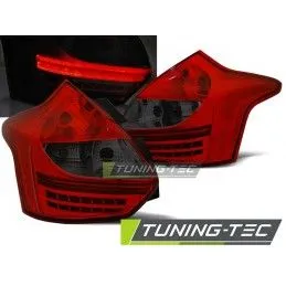 FORD FOCUS 3 11- 10.14 HATCHBACK RED SMOKE LED , Focus III 2010+