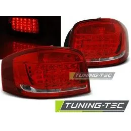 LED TAIL LIGHTS RED WHITE fits AUDI A3 08-12, A3 8V 12-16