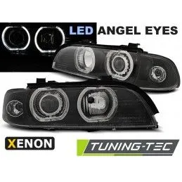 XENON HEADLIGHTS ANGEL EYESLED BLACK fits BMW E39 09.95-06.03, Serie 5 E39