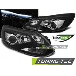 FORD FOCUS MK3 11-10.14 TUBE LIGHTS BLACK, Focus III 2010+