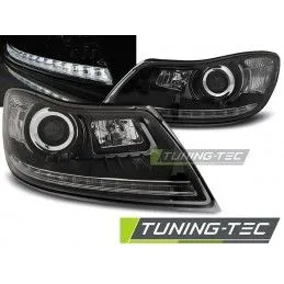 HEADLIGHTS DAYLIGHT BLACK fits SKODA OCTAVIA 09-12, Octavia II 04-13