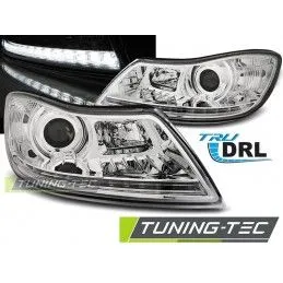 HEADLIGHTS TRUE DRL CHROME fits SKODA OCTAVIA 09-12, Octavia II 04-13