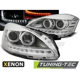 XENON HEADLIGHTS DAYLIGHT CHROME fits MERCEDES W221 05-09, Classe S W221