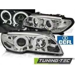 HEADLIGHTS ANGEL EYES CCFL CHROME fits BMW E46 04.03-06 COUPE CABRIO, Serie 3 E46 Coupé/Cab