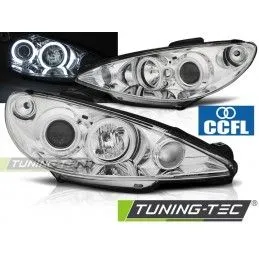 PEUGEOT 206 02- ANGEL EYES CHROME CCFL, 206