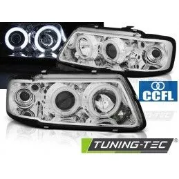 HEADLIGHTS ANGEL EYES CCFL CHROME fits AUDI A3 8L 08.96-08.00, A3 8L 96-03