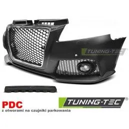 FRONT BUMPER SPORT CHROME BLACK PDC fits AUDI A3 08-12, A3/ S3/ RS3 8P