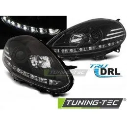 FIAT PUNTO EVO 10.09-12 BLACK DRL LED, Grande Punto (199)