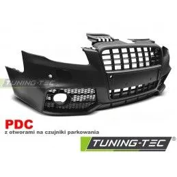 FRONT BUMPER SPORT BLACK PDC fits AUDI A4 04-08, Audi A4