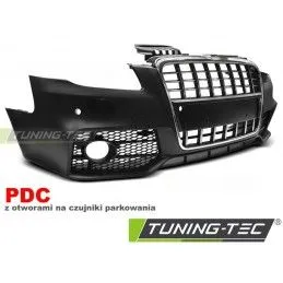 FRONT BUMPER SPORT CHROME BLACK PDC fits AUDI A4 04-08, Audi A4